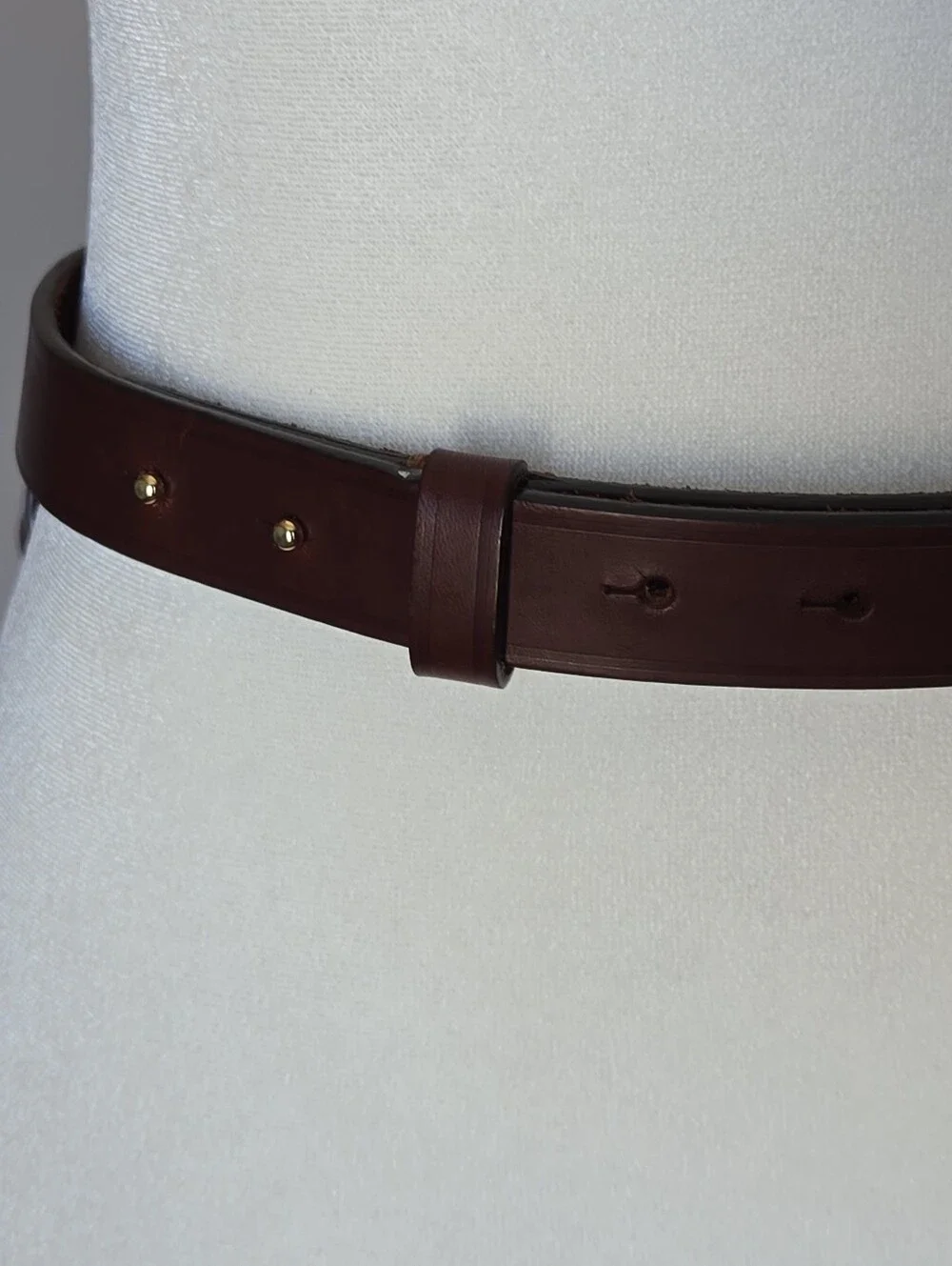 DSquared Brown Leather Bow Waist Belt with Gold Buckle Made in Italy Size S